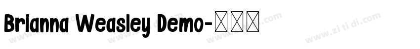 Brianna Weasley Demo字体转换